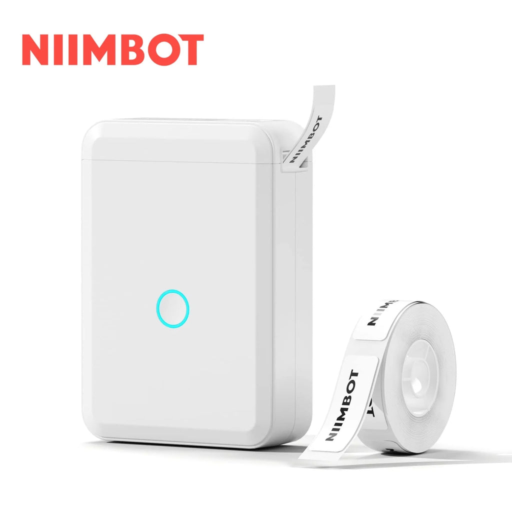 Label Maker D110 Portable Label Printer Inkless Labeler Sticker Bluetooth Label Maker Machine