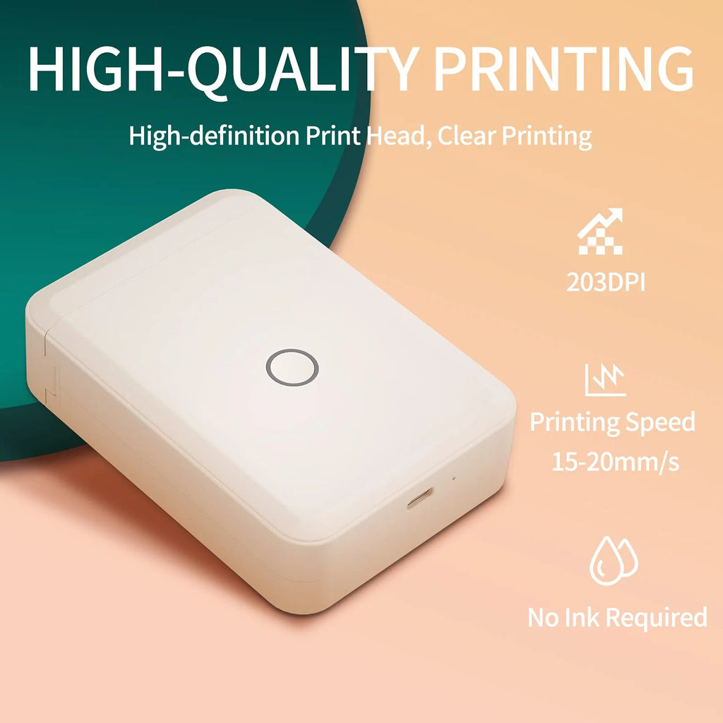 Label Maker D110 Portable Label Printer Inkless Labeler Sticker Bluetooth Label Maker Machine