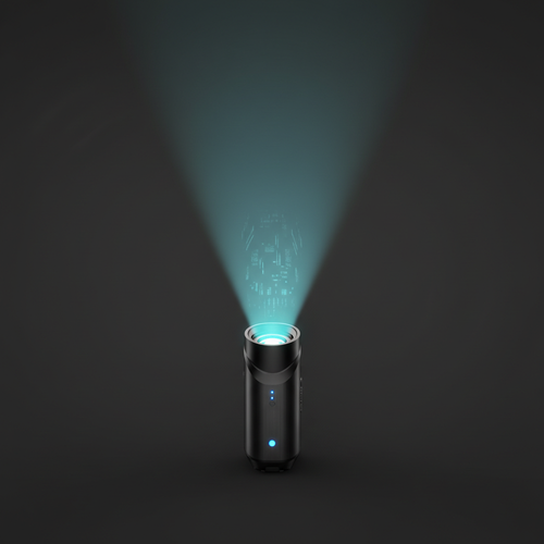 Pocket Projector futuristic studio shot